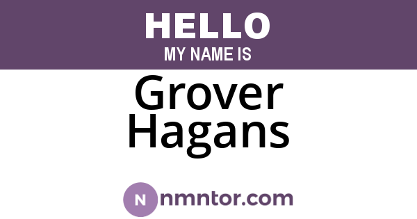 Grover Hagans
