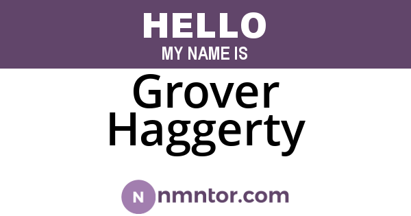 Grover Haggerty