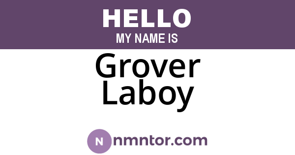 Grover Laboy