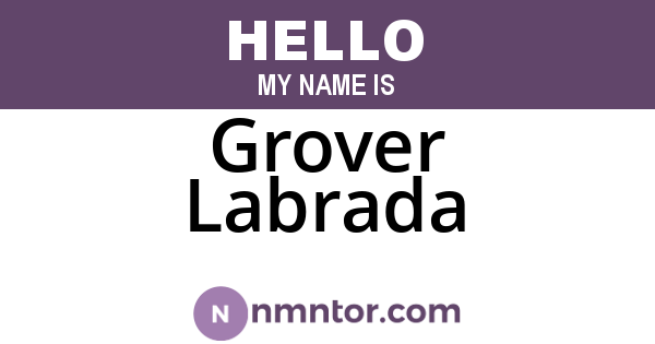 Grover Labrada