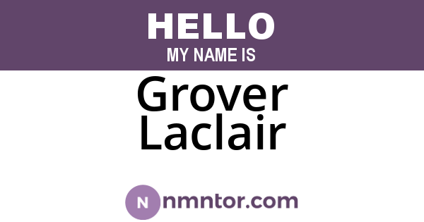 Grover Laclair