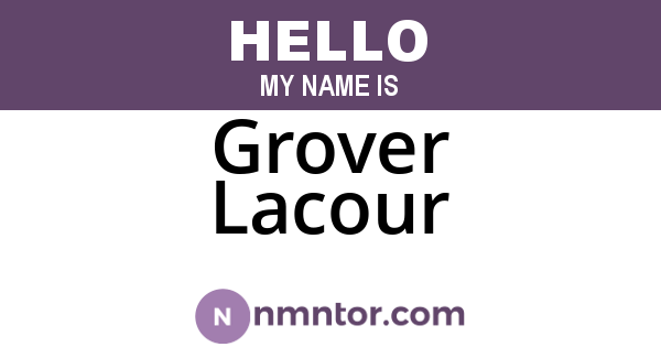 Grover Lacour