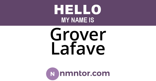 Grover Lafave