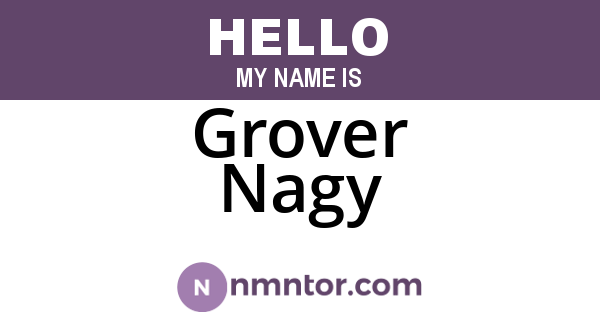 Grover Nagy