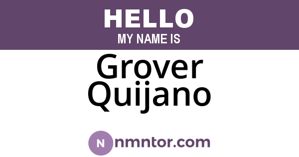 Grover Quijano