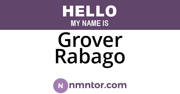 Grover Rabago