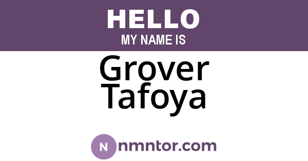 Grover Tafoya