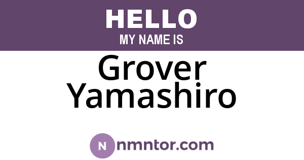 Grover Yamashiro