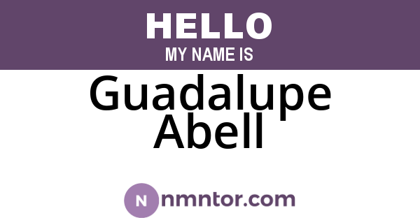 Guadalupe Abell