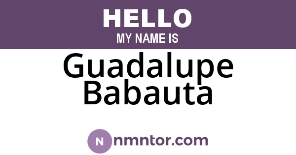 Guadalupe Babauta