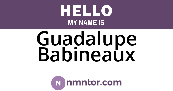 Guadalupe Babineaux
