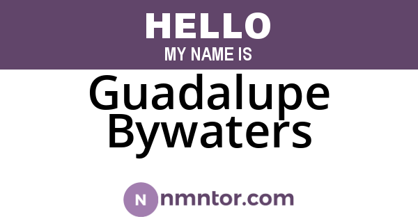Guadalupe Bywaters