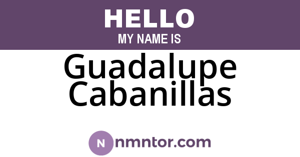 Guadalupe Cabanillas