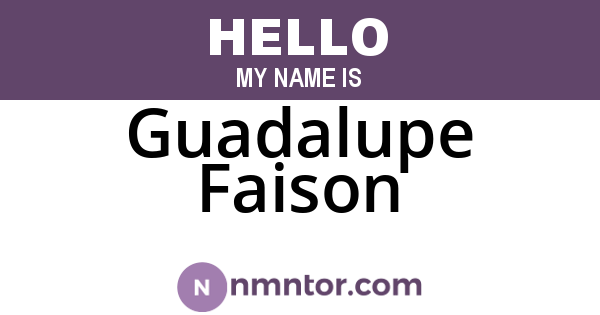 Guadalupe Faison