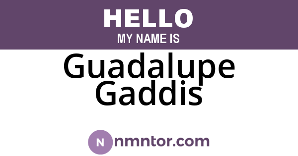Guadalupe Gaddis