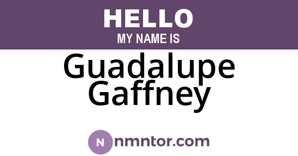 Guadalupe Gaffney