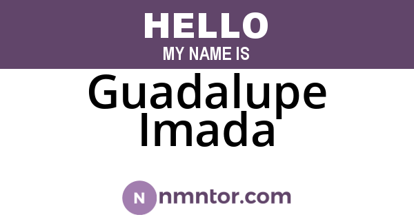 Guadalupe Imada
