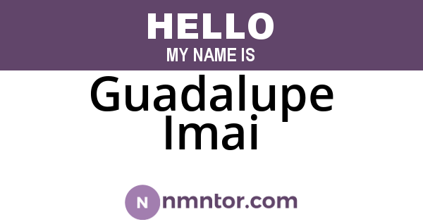 Guadalupe Imai