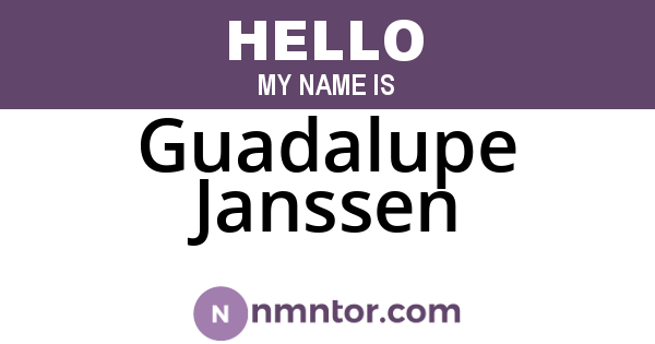 Guadalupe Janssen