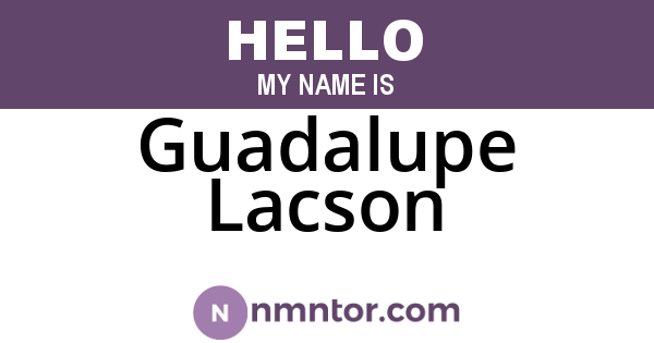 Guadalupe Lacson