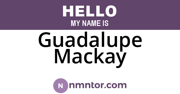 Guadalupe Mackay