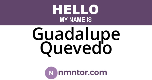 Guadalupe Quevedo
