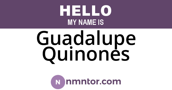 Guadalupe Quinones