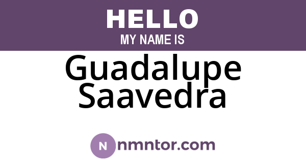 Guadalupe Saavedra
