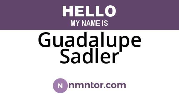Guadalupe Sadler