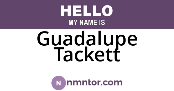 Guadalupe Tackett