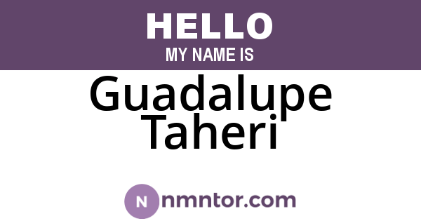 Guadalupe Taheri