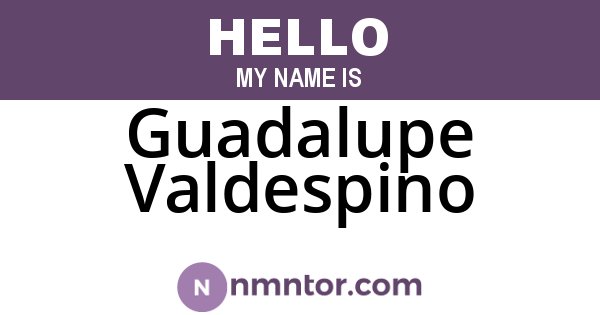 Guadalupe Valdespino
