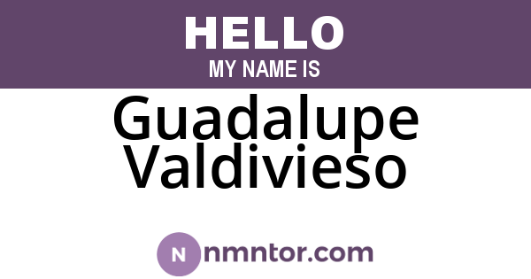 Guadalupe Valdivieso