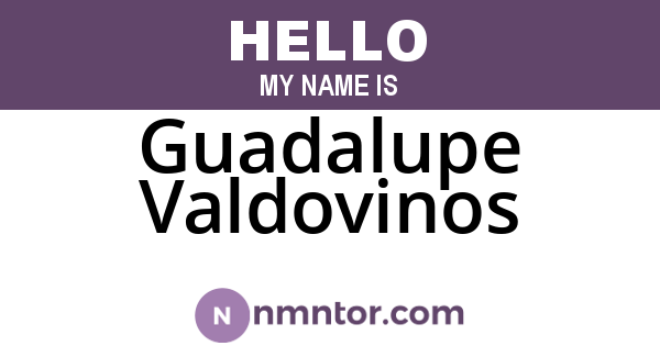 Guadalupe Valdovinos