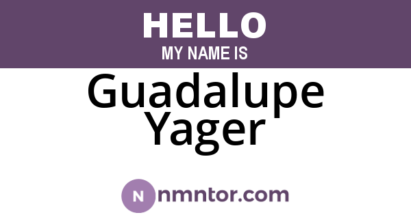 Guadalupe Yager