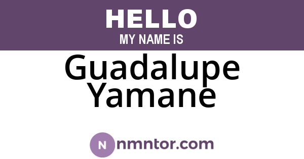 Guadalupe Yamane