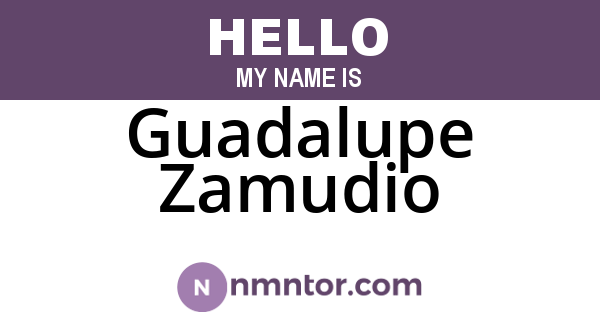 Guadalupe Zamudio