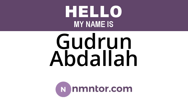 Gudrun Abdallah