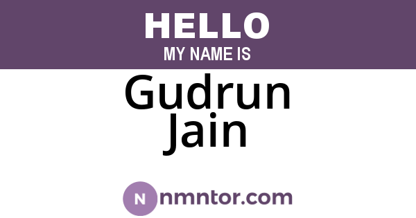 Gudrun Jain