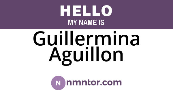 Guillermina Aguillon