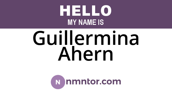 Guillermina Ahern