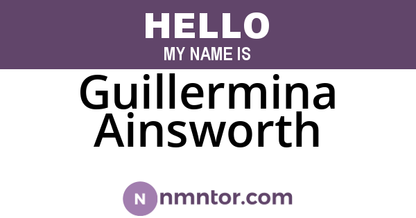 Guillermina Ainsworth