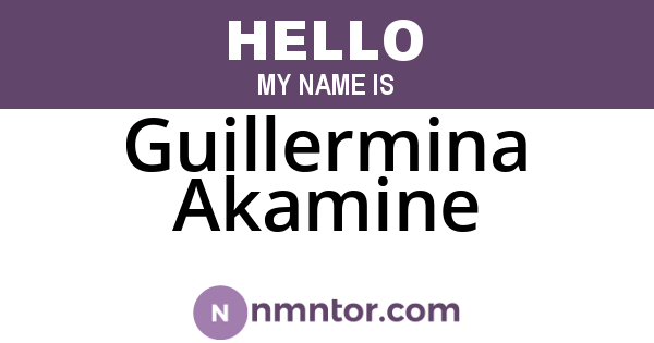 Guillermina Akamine