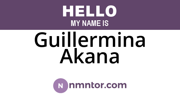Guillermina Akana