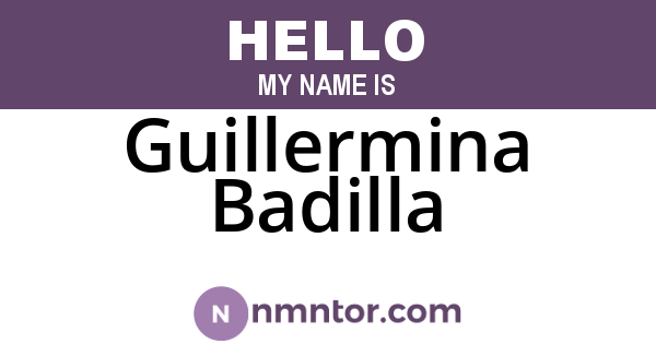 Guillermina Badilla