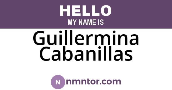Guillermina Cabanillas