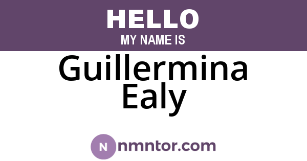 Guillermina Ealy
