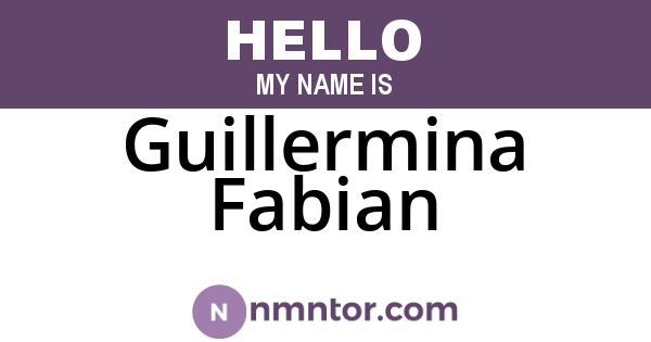 Guillermina Fabian