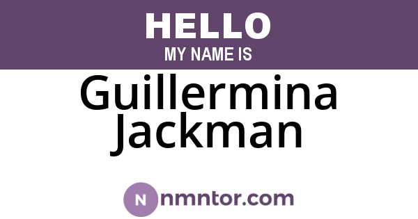 Guillermina Jackman
