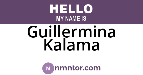 Guillermina Kalama